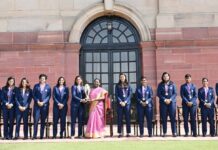 भारतीय महिला क्रिकेट टीम की सदस्यों ने राष्ट्रपति द्रौपदी मुर्मु से की मुलाकात