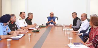 रक्षा मंत्री राजनाथ सिंह ने पश्चिम एशिया की स्थिति और भारत की रक्षा तैयारियों पर इसके प्रभाव की समीक्षा की