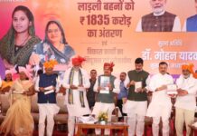 मुख्यमंत्री डॉ. मोहन यादव ने 1.25 करोड़ लाड़ली बहनों के खातों में अंतरित किये 1835 करोड़ रुपये