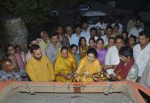 राज्यमंत्री कृष्णा गौर ने किया 2 करोड़ 24 लाख के डामरीकरण कार्यों का भूमि पूजन