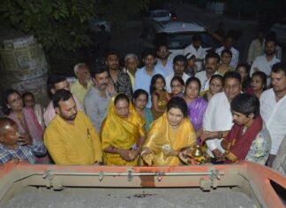 राज्यमंत्री कृष्णा गौर ने किया 2 करोड़ 24 लाख के डामरीकरण कार्यों का भूमि पूजन
